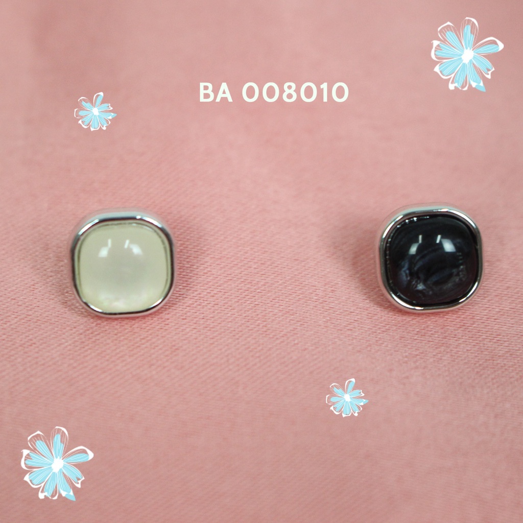 Kancing Akrilik Polos Bentuk Bulat Cembung 12mm