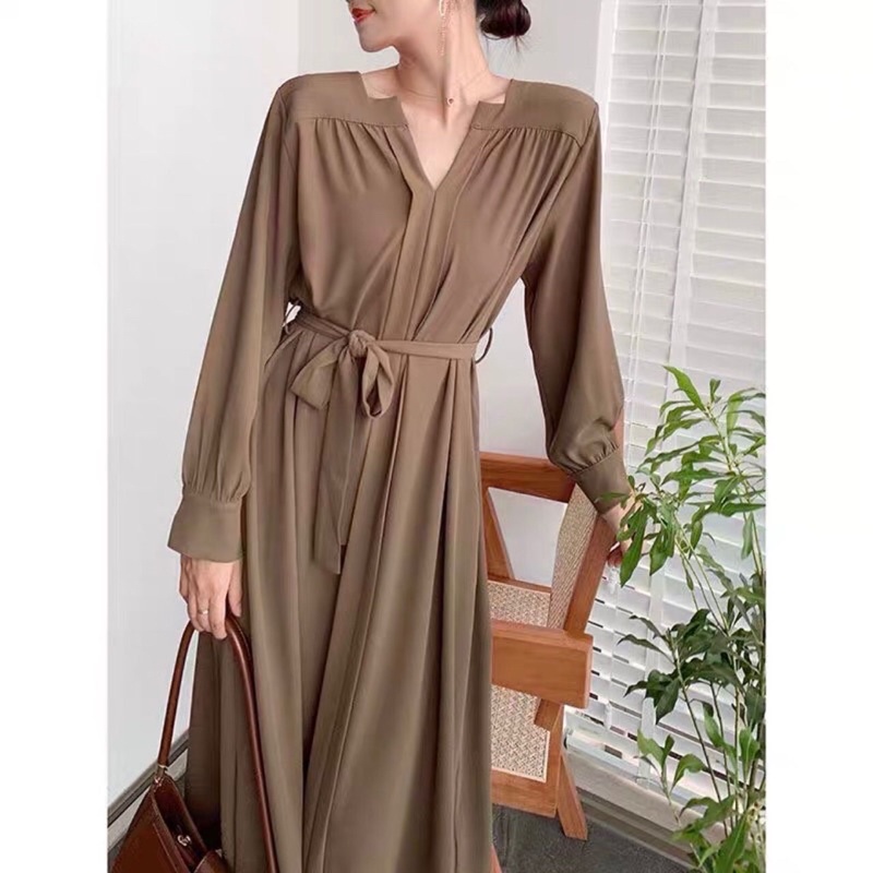 Daily Relax Premium Loose Dress kemeja Dress premium dress import bangkok dress korea dress berkerah