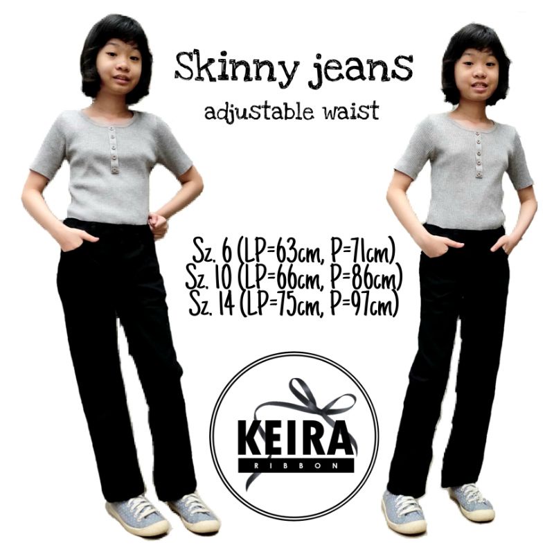 Celana panjang jeans anak perempuan Old Navy black , grey