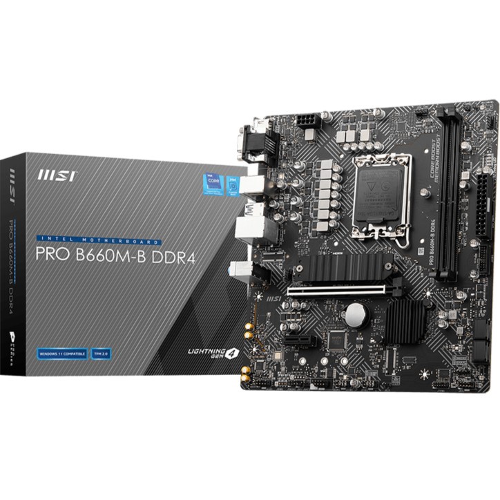 MSI PRO B660M DDR4 (LGA1700, B660, DDR4, USB3.2, SATA3)