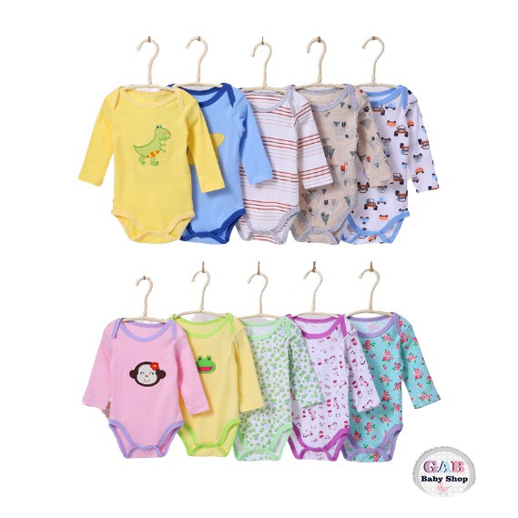 Jumper Bayi Lengan Panjang CarterLove Ecer/5in1 (isi 5 pcs)
