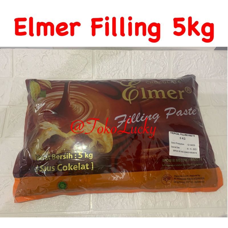 

Selai Elmer Filling 5kg/Selai Coklat Elemer / Isian Roti Coklat