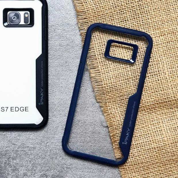 ۞ SAMSUNG S7 S7 FLAT S7 EDGE S8 S8 PLUS S9 S9 PLUS S10 S10E - IPAKY Soft Case Bumper Transparent Cle