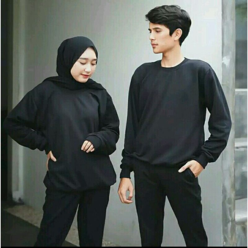 Jaket polos Crewneck polos | sweater polos | sweater basic UNISEX(pria&amp;Wanita)