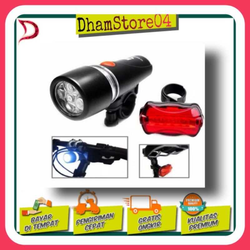 LAMPU SEPEDA DEPAN DAN BELAKANG LASER - LAMPU BELAKANG DAN DEPAN SEPEDA
