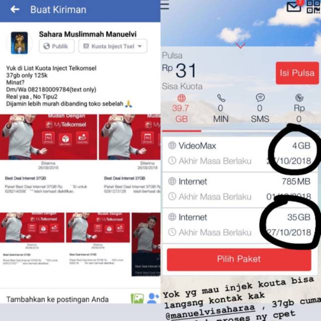 Kuota Inject Telkomsel