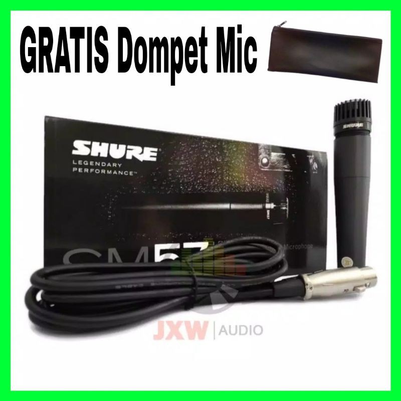 MIC KABEL SHURE SM 57 /  MICROPHONE SHURE KABEL SM-57 /  MIC SHURE SM 57 / SM57 INSTRUMENT TP SWITCH