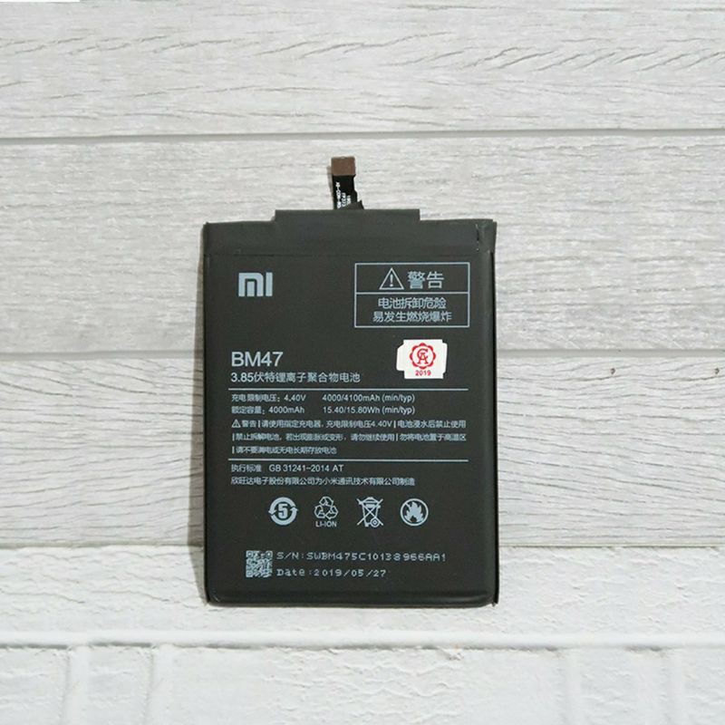 BATTERY BATERAI BATTERE XIAOMI REDMI 3 3X 3S 3PRO 4X BM47 BM 47 4000mAh