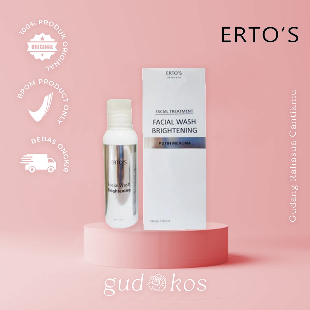 ERTOS Facial Wash Brightening/ ERTO'S Facial Wash BPOM Original 100%