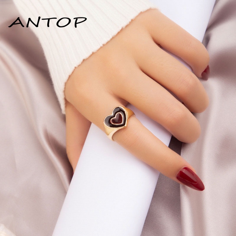 Aksesoris Fashion Cincin Pasangan Cinta Adjustable ANTOP