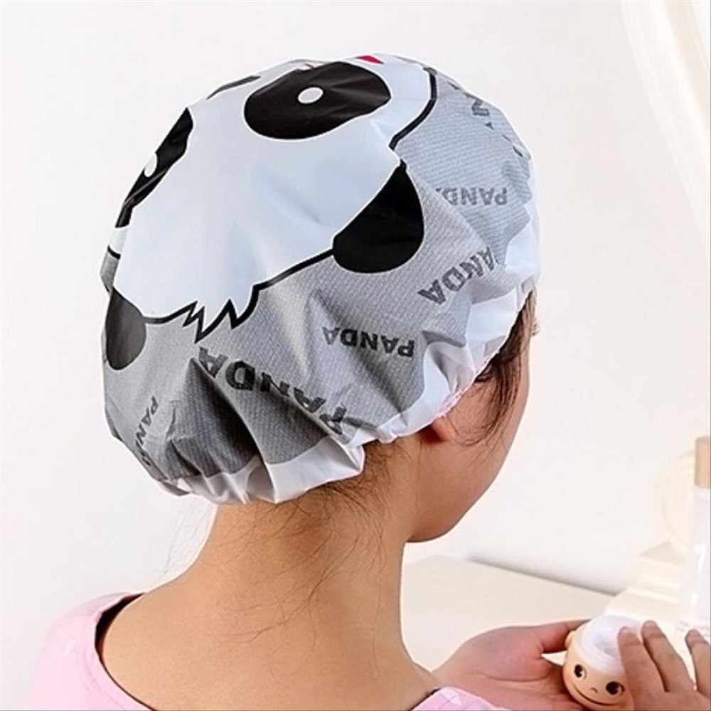 Shower cup kartun / topi mandi lucu PELINDUNG RAMBUT DARI AIR