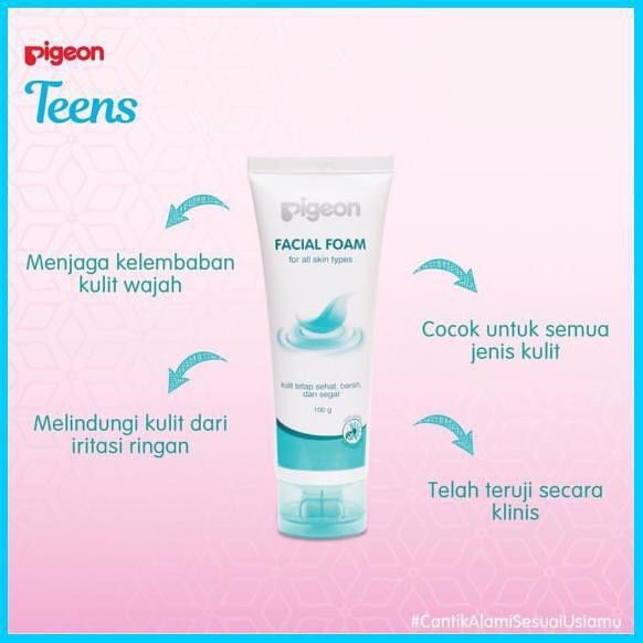 PIGEON TEENS Facial Foam 100g | 40g | Moisturizer | Face Powder 12g (✔️BPOM)