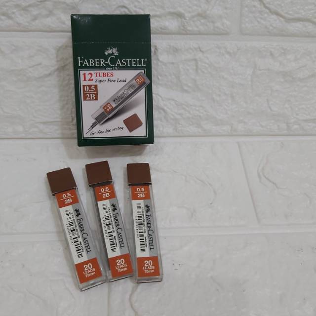 

Isi mechanic pensil 2B 0.5 faber castel