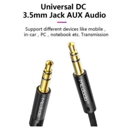 MCDODO CA-6640 KABEL AUDIO STEREO JACK 3.5MM AUX MALE TO MALE CABLE SPEAKER