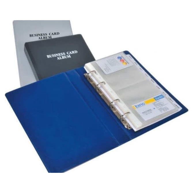 

Office & Stationery | Document Organizer | Bantex Business Card Album 5596 (160 Cards Capacity) | Best Seller