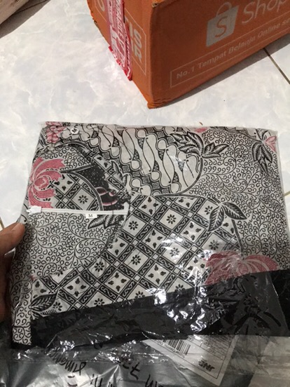 Tey-17 Batik Wanita Asj Sa Hrb026 Kenongo Kemeja Tosca Pendek