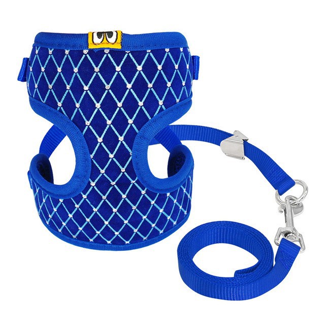 Tali Tuntun Harness Bahan Mesh Lembut Untuk Anjing / Kucing Peliharaan