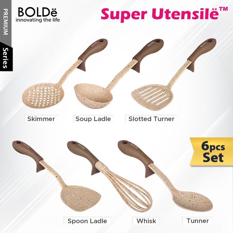 BOLDe Super Utensil Set 7 Pcs Beige Series