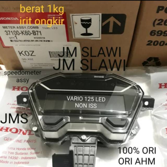 37100 k60 b73 Speedometer assy atau meter assy vario 125 led non iss ori AHM