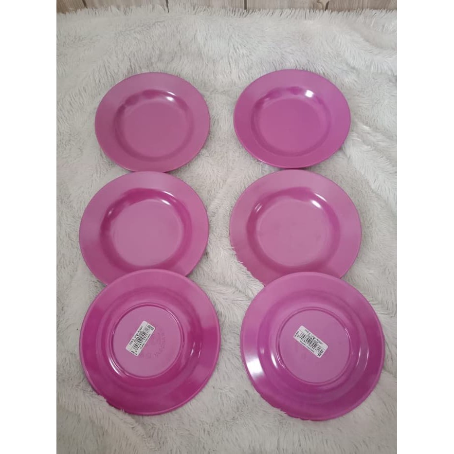 P06-5 piring unicorn 6pcs melamin golden dragon tatakan gelas