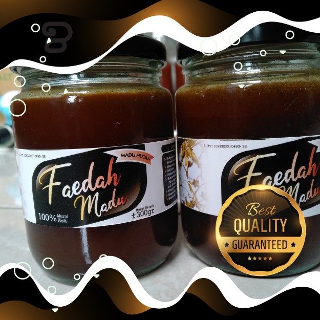 

Faedah Madu 300gr. Madu murni madu hutan diambil dari hutan alam liar.