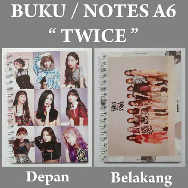 

Notebook / diary / catatan twice A6