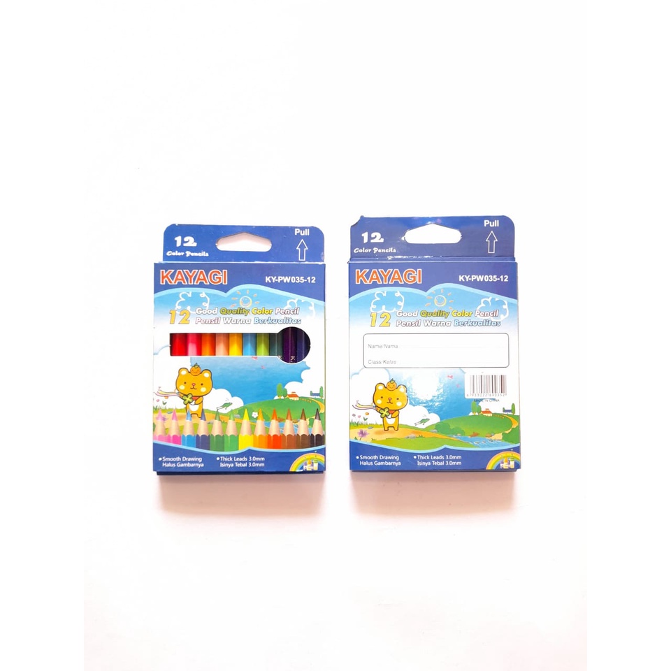 

PENSIL WARNA KAYAGI 12 WARNA - PENDEK