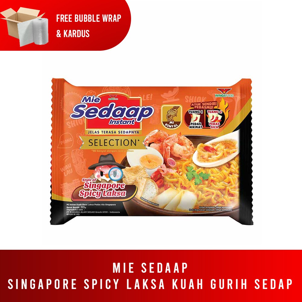 

MIE SEDAP - Singapore Spicy Laksa Gurih Sedap - 38 Gram