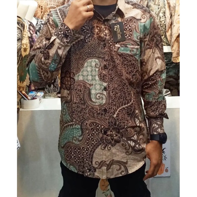 Baju Batik Pria Katun Premium Pendek Panjang Seragam Motif Terbaru Modern Size M L XL XXL XXXl