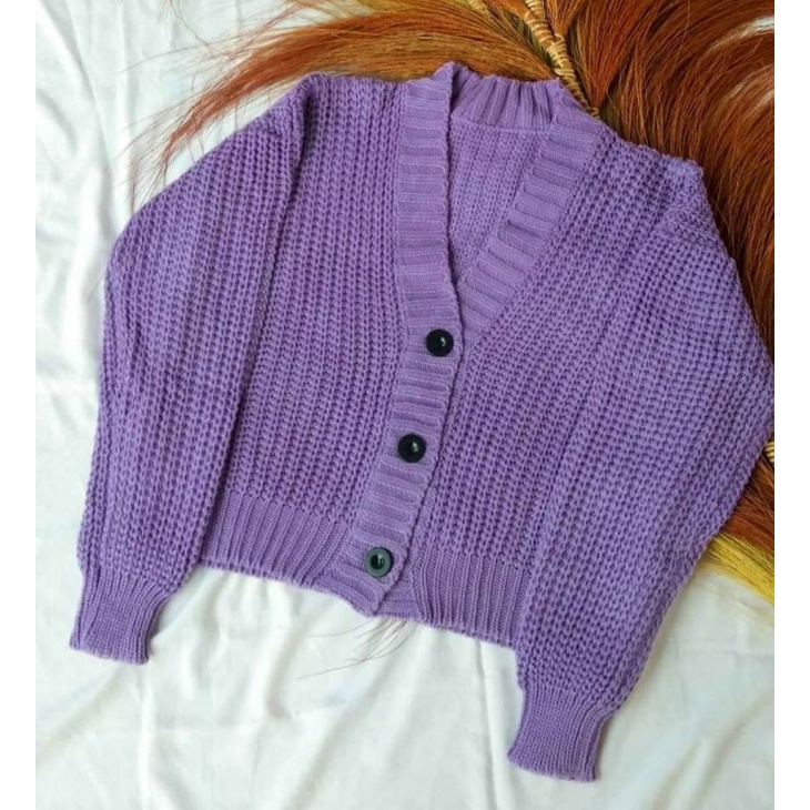 CARDIGAN CROP RAJUT / CARDIGAN CROP RAJUT TEBAL / CARDIGAN CROP RAJUT PREMIUM