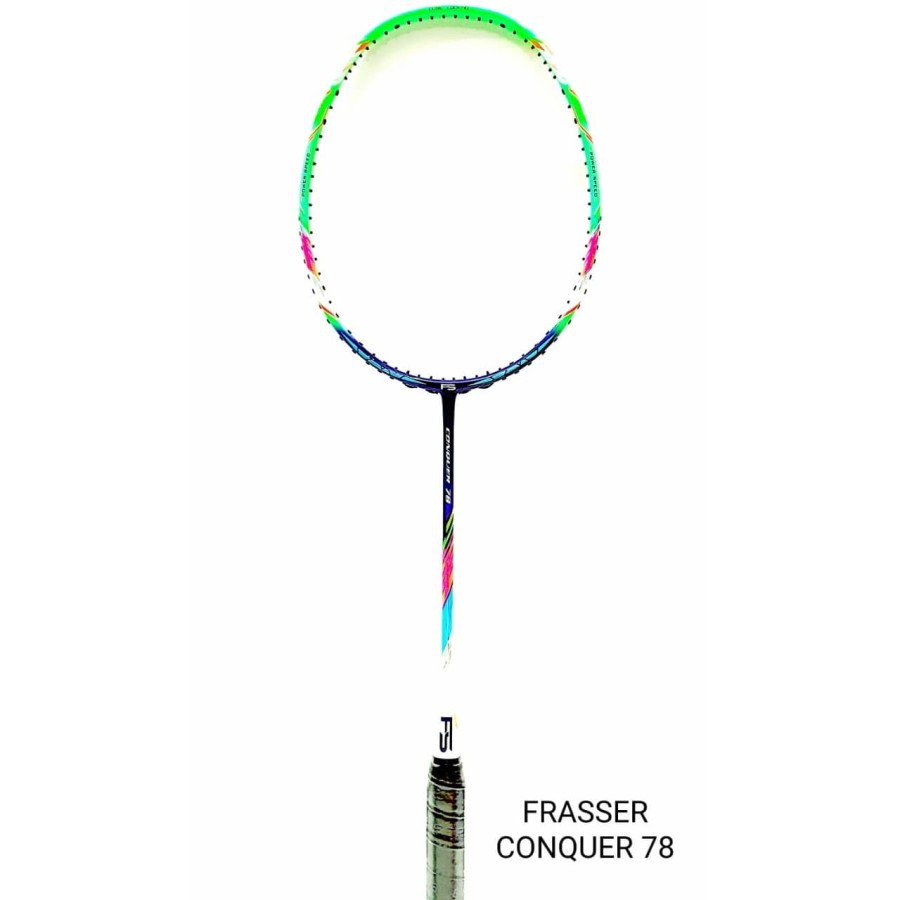 raket badminton bulutangkis frasser 30 lbs conquer 78 ZF