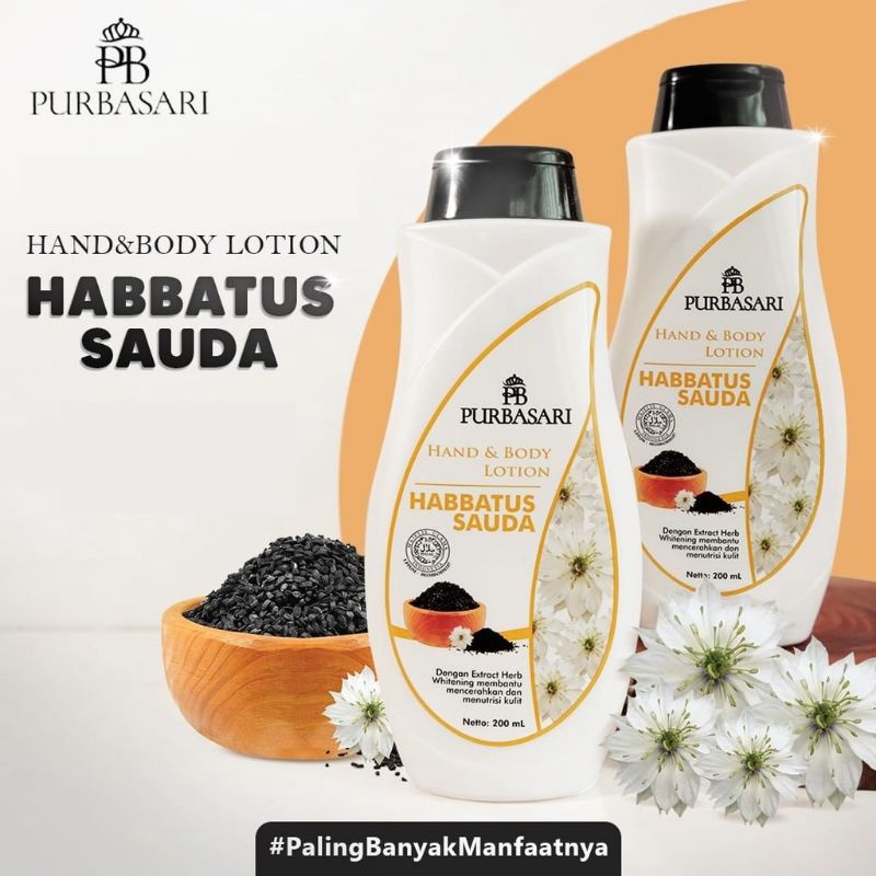 Purbasari Hand &amp; Body Lotion Habbatus sauda