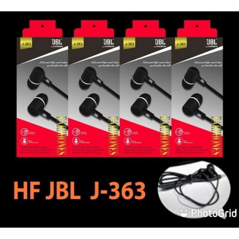 HF HEADSET/EARPHONE JBL-363 + MIC SUARA SUPER BASS