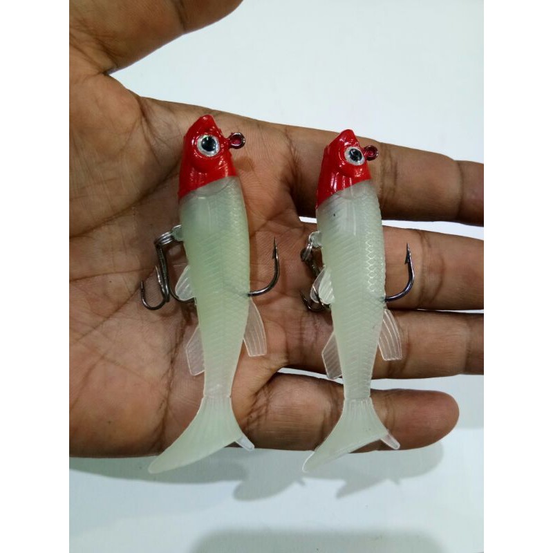 soft lure Belanak Red head GID 80mm 13gram