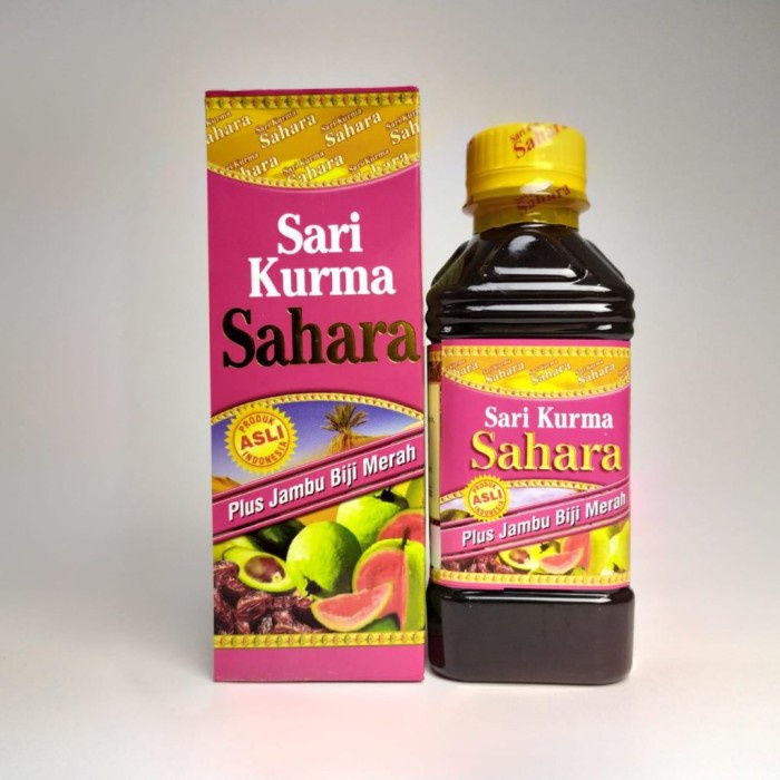 

SARI KURMA SAHARA PLUS JAMBU BIJI MERAH 330G (per Pcs)