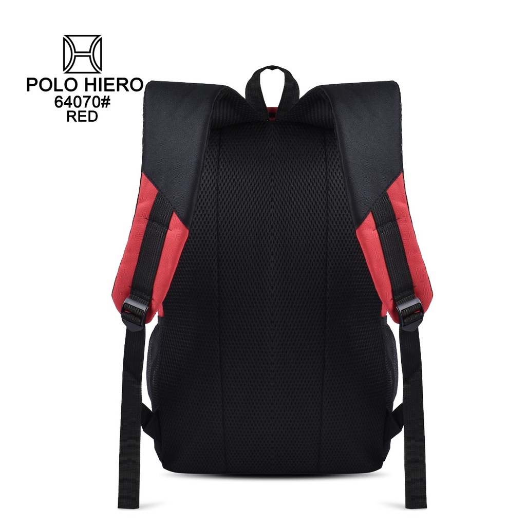 (RF) Tas Sekolah Polo Hiero N64070 Tas Ransel Laptop Fashion Tas Pria Backpack Fashion Tas Ransel Punggung