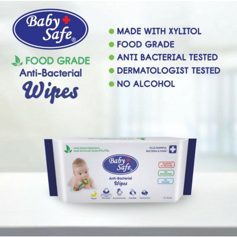 Baby Safe Anti Bacterial Wipes