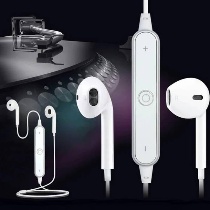 S6 Headset Headsfree Hf bluetooh tali sport super bAss wireless earphone CS4684