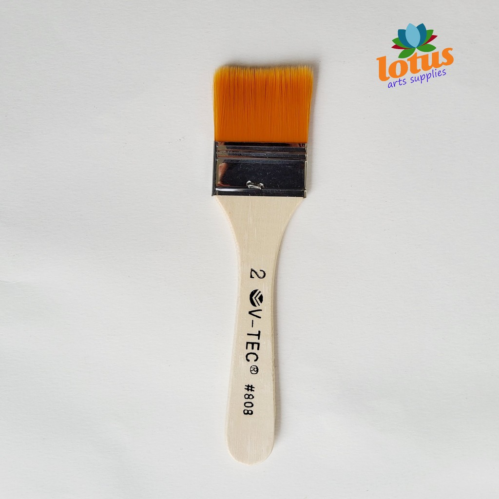 

V-TEC Nylon Flat Brush Kuas Lukis 808 No.2