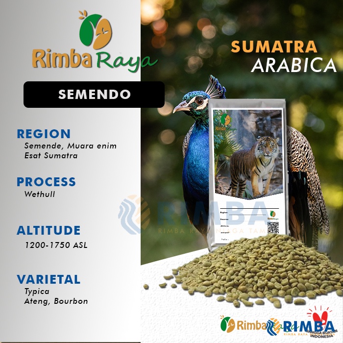 

Green bean Biji Kopi Mentah Arabica Semendo Wethull G1