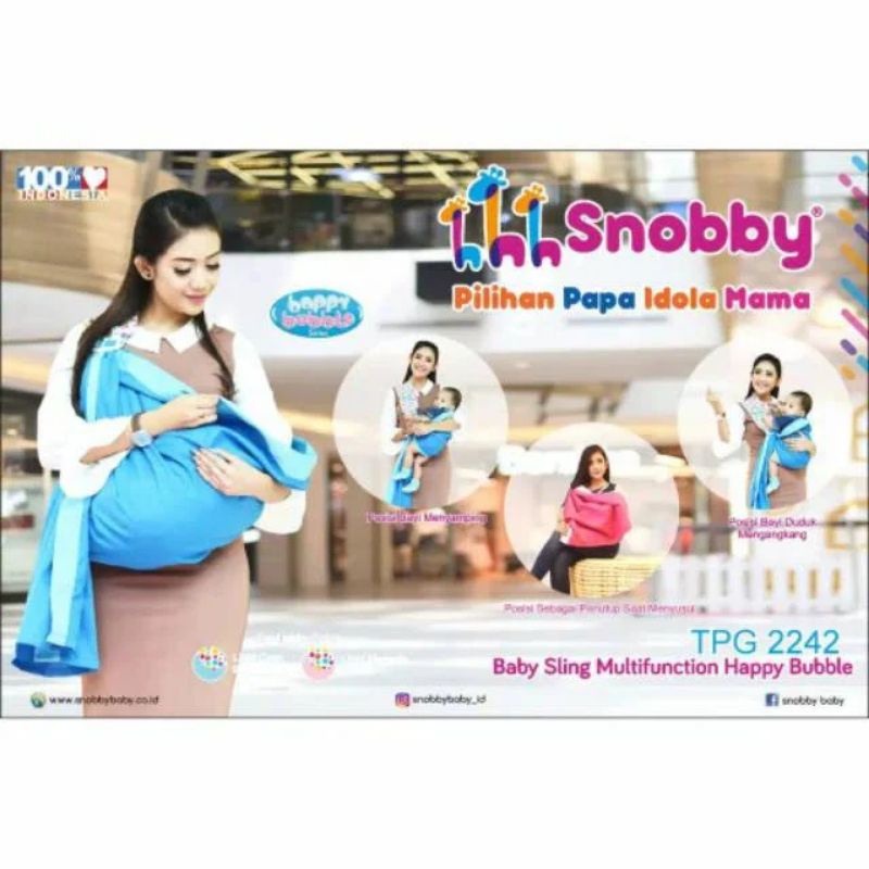 SNOBBY Baby Sling - Gendongan Samping - Happy Bubble TPG2242