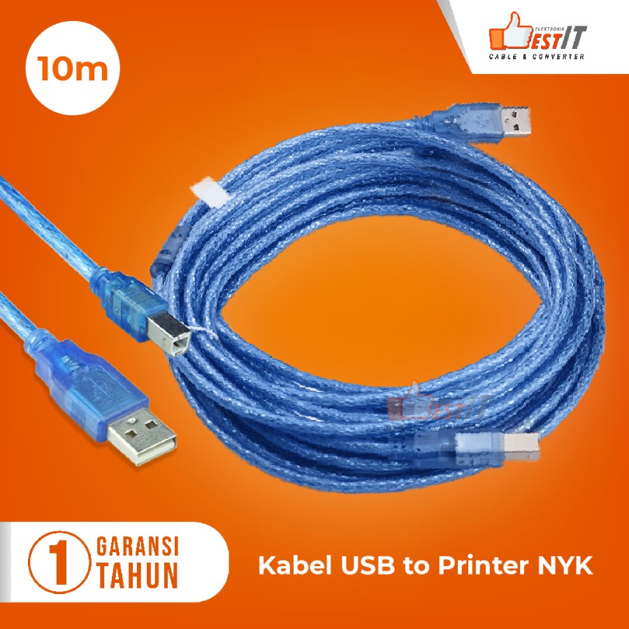 Kabel Printer USB 2.0 panjang 10 meter NYK