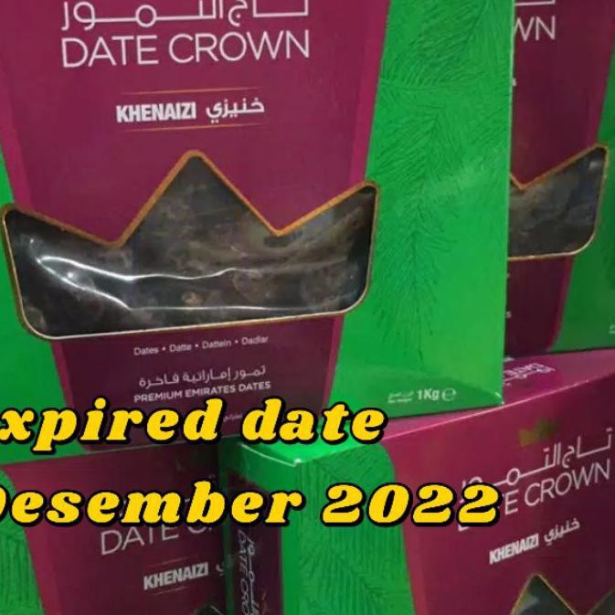 

KBUD⁂ Kurma Khenaizi Khalas Lulu Date Crown ORIGINAL Premium Emirates Dates 1kg FRESHH