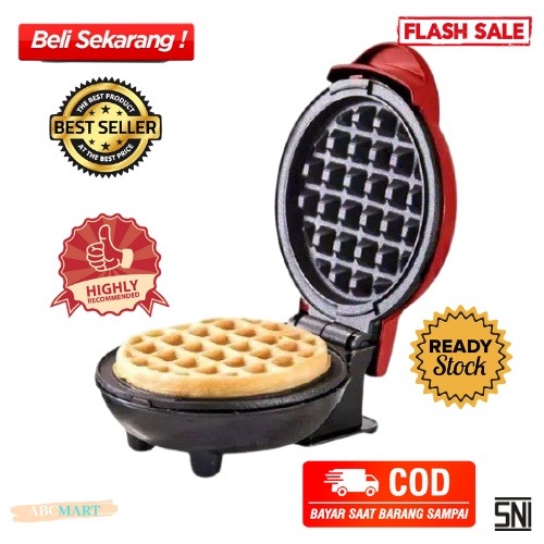 [BISA COD] PROMO Waffle Maker Elektrik Alat Pembuat Waffle Cetakan Croffle Pancake Anti Lengket Murah