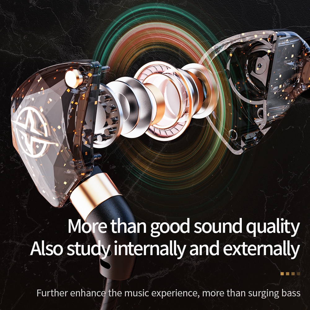 X6 Headset Earphone In-Ear Kabel Stereo HiFi Noise Canceling Dengan Mic