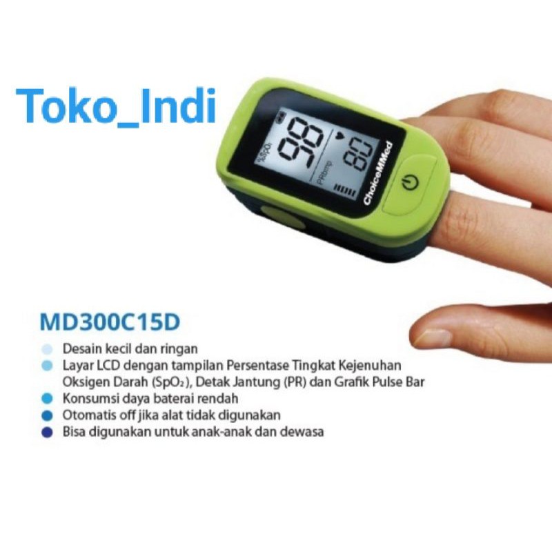 Pulse Oximeter ChoiceMMED / Oximeter ChoiceMMED / Alat Ukur Kadar Oxgen / Oximeter MD300C15D