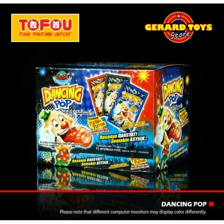 

Permen Ledak Dancing Pop Dus isi 40pcs MURAH BANGET