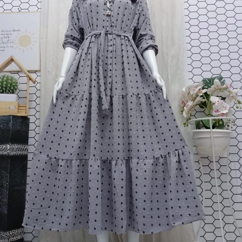 Lagi Tren.. DRESS CRINKLE URAGIRI MAXY TIMBUL/GAMIS CRINKLE RUBY URAGIRI TERBARU/GAMIS CRINKLE RUBY 