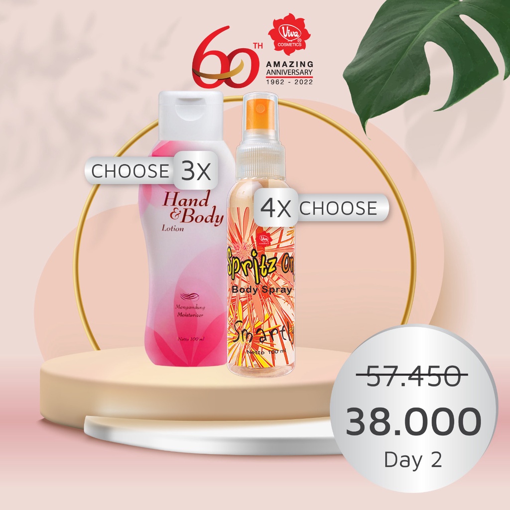 Paket 4 Spritz On 3 Hand Body Lotion 100 mL