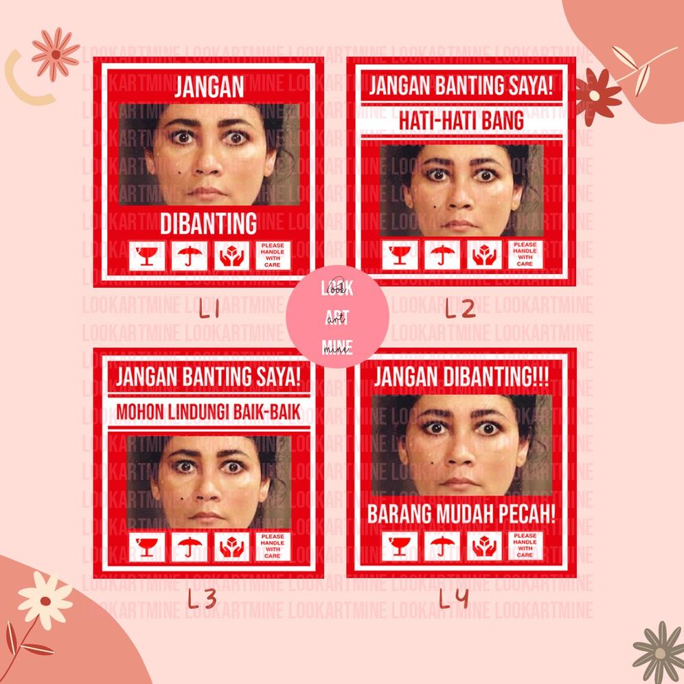 

[PROMO 9SM43] CETAK STIKER FRAGILE SUSANA LUCU UNIK | STIKER JANGAN DIBANTING Terbaru